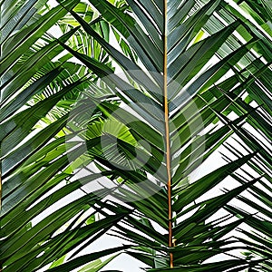 598 Tropical Palm Leaves: A vibrant and tropical background featuring tropical palm leaves in vivid and tropical colors that cre