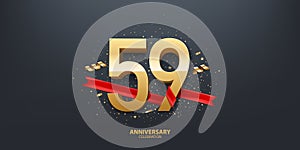 59th Year Anniversary Background