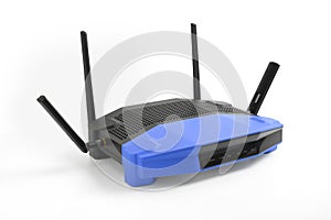 5g , 2.4g modern Wireless Wifi Router on isolated white background with clipping path