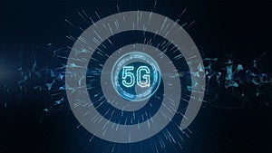 5G connectivity of digital data and conceptual futuristic information technology using artificial intelligence AI