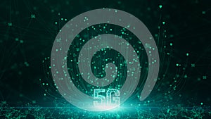 5G connectivity of digital data and conceptual futuristic information technology using artificial intelligence AI