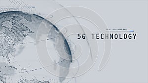 5G digital technology concept. Communication network concept. Partnership of business. Digital sales.