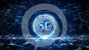 5g High-Speed Internet Connection, Internet of Things IOT Concept, Technology Network Digital Data and Social Network Worldwide