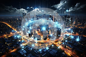 5g integration in smart cities. high-speed internet, cloud computing, and data storage