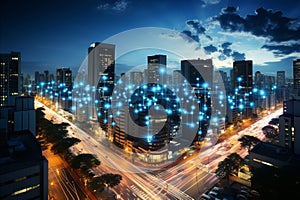 5g integration in smart cities. high-speed internet, cloud computing, and data storage