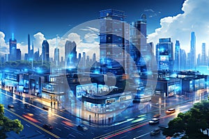 5g integration in smart cities. high-speed internet, cloud computing, and data storage