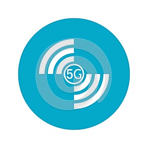 5g logo sign vector template