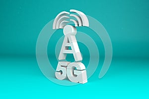 5G mast 3d rendered type