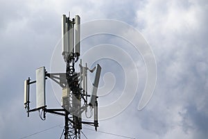 5G mobile phone tower. High Speed Broadband