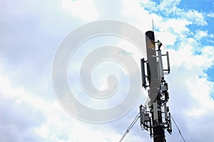 5G mobile phone tower. High Speed Broadband