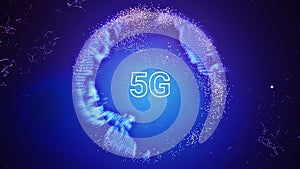 5G network concept with global network connection