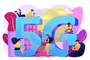 5g network concept vector illustration.