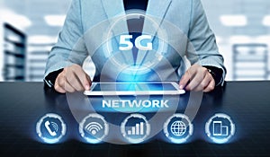 5G Network Internet Mobile Wireless Business concept