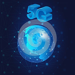 5G network wireless system and internet connection