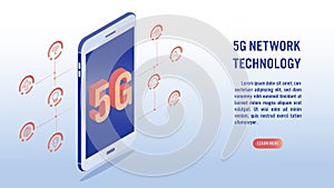 5G network wireless technology, high-speed internet concept