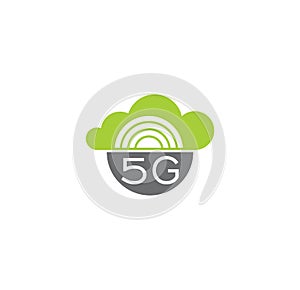 5G related icon on background for graphic and web design. Creative illustration concept symbol for web or mobile app.