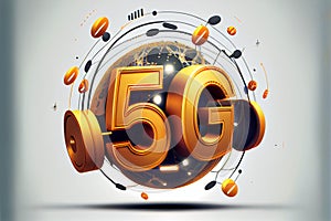 5g Technology Concept. High-speed Mobile Internet, City Dwellers Using New Generation Networks for Communication and