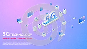 5g Technology Data Network Communication Wireless Hispeed Internet background