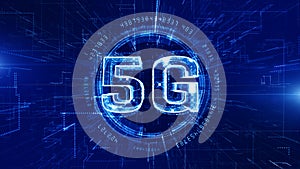 5G Technology Digital Data Connection Concept