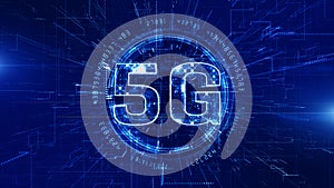 5G Technology Digital Data Connection Concept