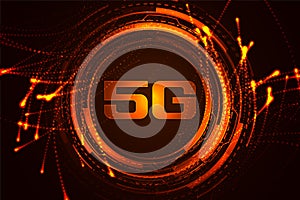 5g technology high speed internet concept background