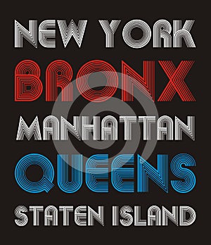 5th avenue typography design