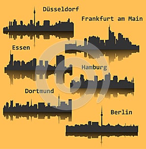 6 city in Germany, Deutschland ( Berlin, Hamburg, Essen, Dusseldorf, Dortmund, Frankfurt am Main)