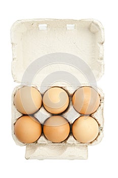 6 eggs in a box i