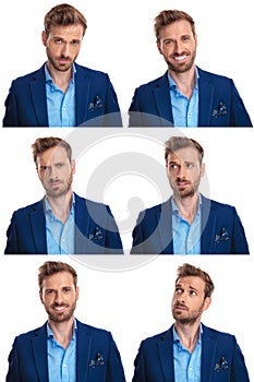 6 moods of a young man