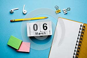 6 sixth day of Spring month calendar march