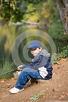 6 years old fisher boy