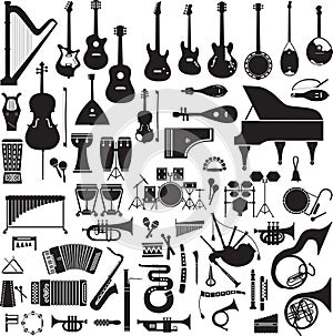 60 images of musical instruments