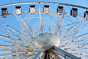 The 60 meter ferris wheel on top of the Transit Centre in Surfers Paradise, Gold Coast