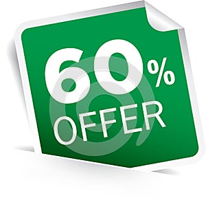 60 percentage discount offer