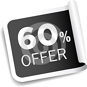 60 percentage discount offer
