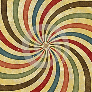 60's 70's Retro Swirl Funky Wild Spiral Rays