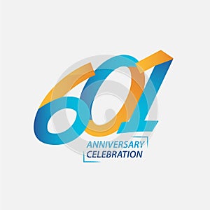 601 Year Anniversary Celebration Vector Template Design Illustration