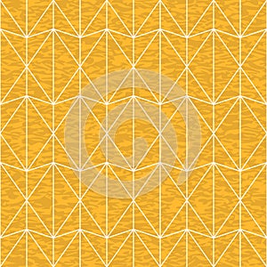 60s style triangles and lines. Geometric seamless pattern with texture.