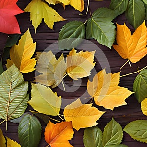 645 Autumn Leaves: A cozy and warm background featuring autumn leaves in rich and earthy colors that create a sense of comfort a