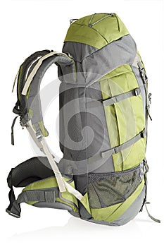 65 litre rucksack, isolated