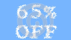 65% Off cloud text effect sky isolated background