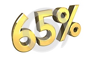 65 percent in gold (3D)