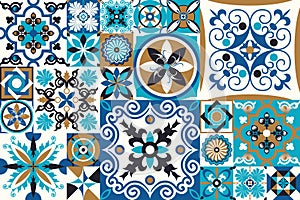 652_Seamless patchwork tile with Victorian motives.