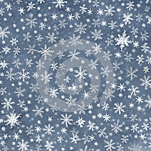 665 Winter Snowflakes: A serene and wintery background featuring delicate snowflakes in cool and icy colors that create a peacef