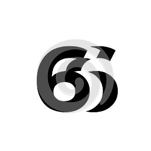 666 letter monogram logo icon design
