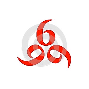 666- the number of the beast or angel symbol or devils number