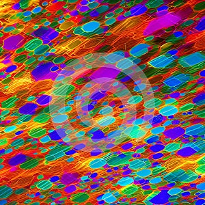 670 Digital Abstract Particles: A futuristic and abstract background featuring digital abstract particles in vibrant and mesmeri