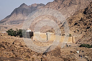 The 6th century, UNESCO-listed St Catherine\'s monastery at the foot of Mt Sinai in Egypt\'s Sinai Peninsula. One of oldest still-