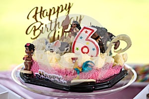 6th Happy Birthday Cake