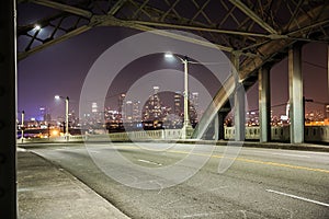 6th Street Bridge at night, Los Angeles